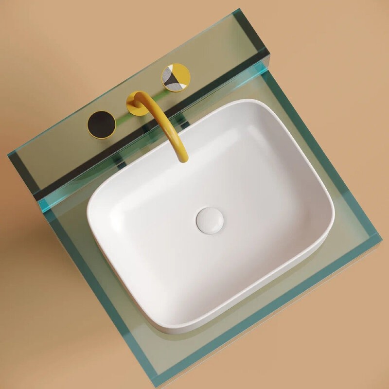 Раковина Ceramicanova Element CN6052MW, 50 см, сантехфарфор, цвет белый матовый