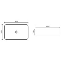 Раковина Ceramicanova Element CN6053, 60 см, сантехфарфор, цвет белый