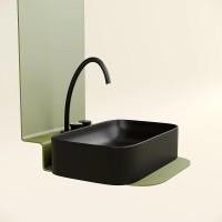 Раковина Ceramicanova Element CN6053MB, 60 см, сантехфарфор, цвет черный матовый