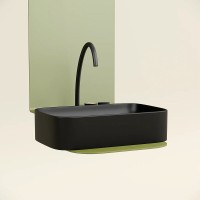 Раковина Ceramicanova Element CN6053MB, 60 см, сантехфарфор, цвет черный матовый