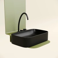 Раковина Ceramicanova Element CN6053MB, 60 см, сантехфарфор, цвет черный матовый