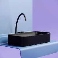 Раковина Ceramicanova Element CN6054MB, 70 см, сантехфарфор, цвет черный матовый