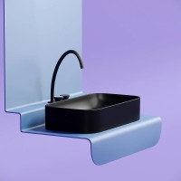 Раковина Ceramicanova Element CN6054MB, 70 см, сантехфарфор, цвет черный матовый