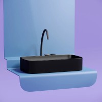 Раковина Ceramicanova Element CN6054MB, 70 см, сантехфарфор, цвет черный матовый