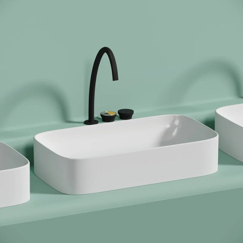 Раковина Ceramicanova Element CN6054MW, 70 см, сантехфарфор, цвет белый матовый