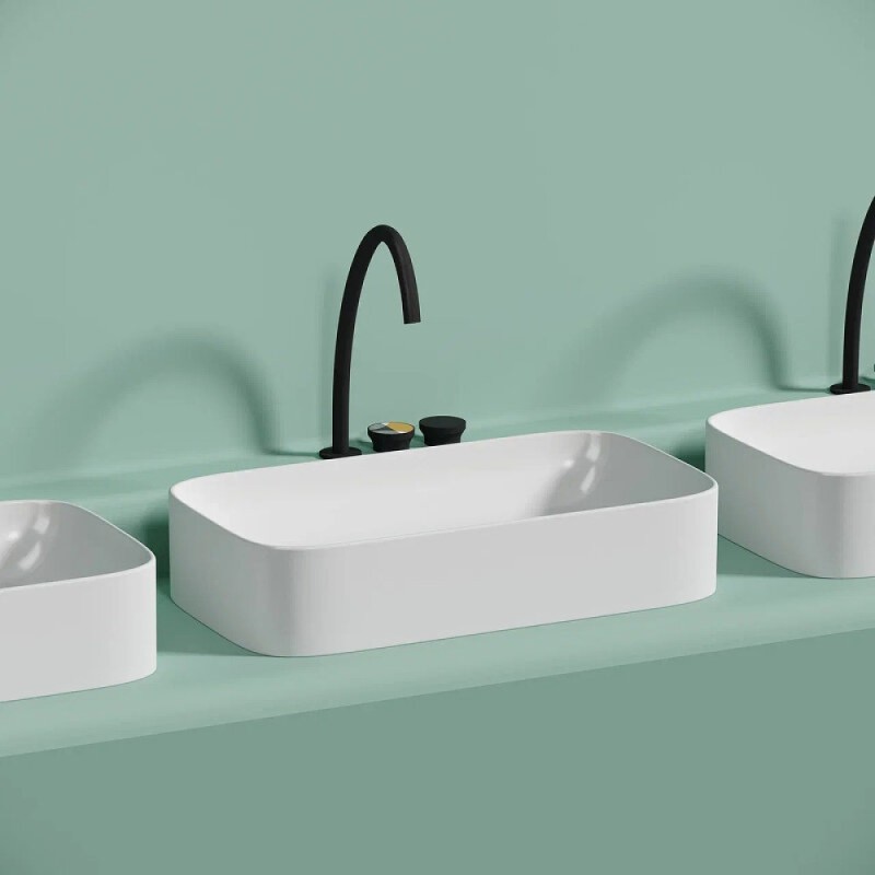Раковина Ceramicanova Element CN6054MW, 70 см, сантехфарфор, цвет белый матовый