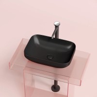 Раковина Ceramicanova Element CN6055MB, 50 см, сантехфарфор, цвет черный матовый