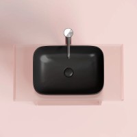 Раковина Ceramicanova Element CN6055MB, 50 см, сантехфарфор, цвет черный матовый