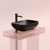 Раковина Ceramicanova Element CN6055MB, 50 см, сантехфарфор, цвет черный матовый
