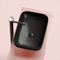 Раковина Ceramicanova Element CN6055MB, 50 см, сантехфарфор, цвет черный матовый