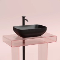 Раковина Ceramicanova Element CN6055MB, 50 см, сантехфарфор, цвет черный матовый