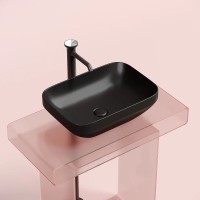 Раковина Ceramicanova Element CN6055MB, 50 см, сантехфарфор, цвет черный матовый
