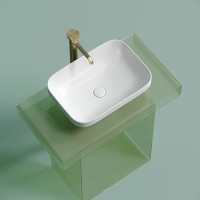 Раковина Ceramicanova Element CN6055MW, 50 см, сантехфарфор, цвет белый матовый