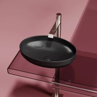 Раковина Ceramicanova Element CN6056MB, 50 см, сантехфарфор, цвет черный матовый