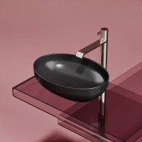Раковина Ceramicanova Element CN6056MB, 50 см, сантехфарфор, цвет черный матовый