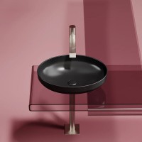 Раковина Ceramicanova Element CN6056MB, 50 см, сантехфарфор, цвет черный матовый