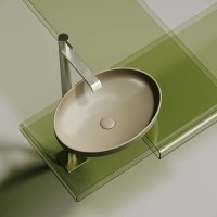 Раковина Ceramicanova Element CN6056MC, 50 см, сантехфарфор, цвет капучино матовый