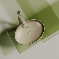 Раковина Ceramicanova Element CN6056MC, 50 см, сантехфарфор, цвет капучино матовый