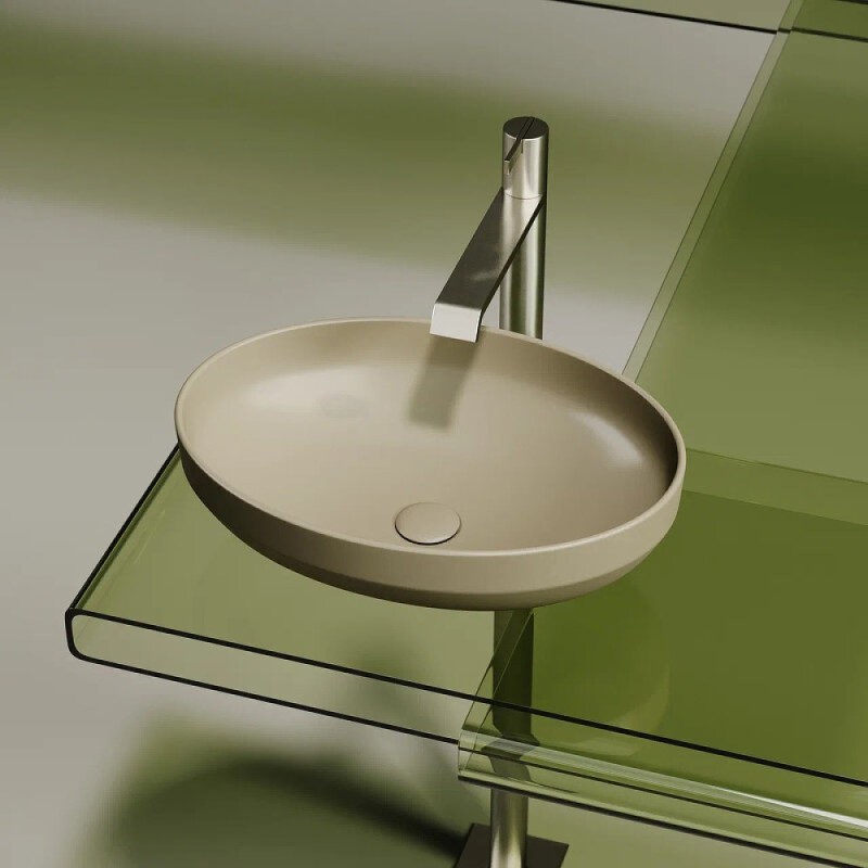 Раковина Ceramicanova Element CN6056MC, 50 см, сантехфарфор, цвет капучино матовый