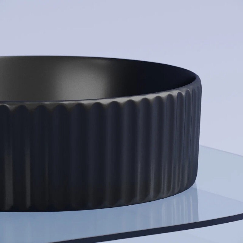 Раковина Ceramicanova Element CN6057MB, 36 см, сантехфарфор, цвет черный матовый