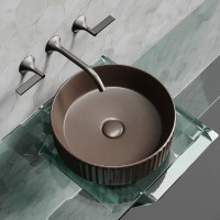 Раковина Ceramicanova Element CN6057MDB, 36 см, сантехфарфор, цвет темно-коричневый матовый