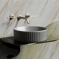 Раковина Ceramicanova Element CN6057MH, 36 см, сантехфарфор, цвет антрацит матовый