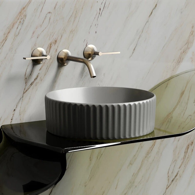 Раковина Ceramicanova Element CN6057MH, 36 см, сантехфарфор, цвет антрацит матовый