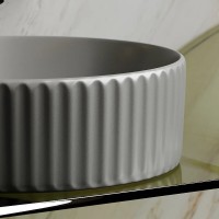 Раковина Ceramicanova Element CN6057MH, 36 см, сантехфарфор, цвет антрацит матовый