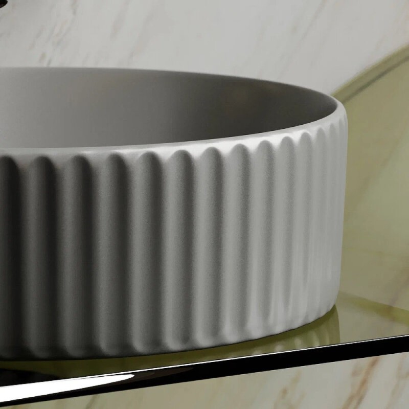 Раковина Ceramicanova Element CN6057MH, 36 см, сантехфарфор, цвет антрацит матовый