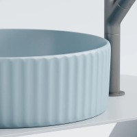 Раковина Ceramicanova Element CN6057ML, 36 см, сантехфарфор, цвет голубой матовый