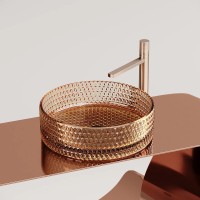 Раковина Ceramicanova Cristal CN6058, 36 см, стекло, цвет бежевый