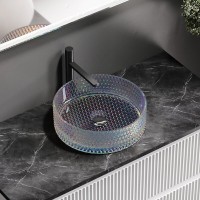 Раковина Ceramicanova Cristal CN6059, 36 см, стекло, цвет неон