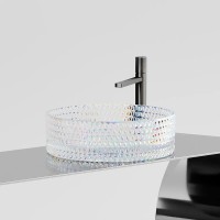 Раковина Ceramicanova Cristal CN6059, 36 см, стекло, цвет неон