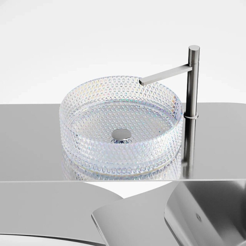 Раковина Ceramicanova Cristal CN6059, 36 см, стекло, цвет неон