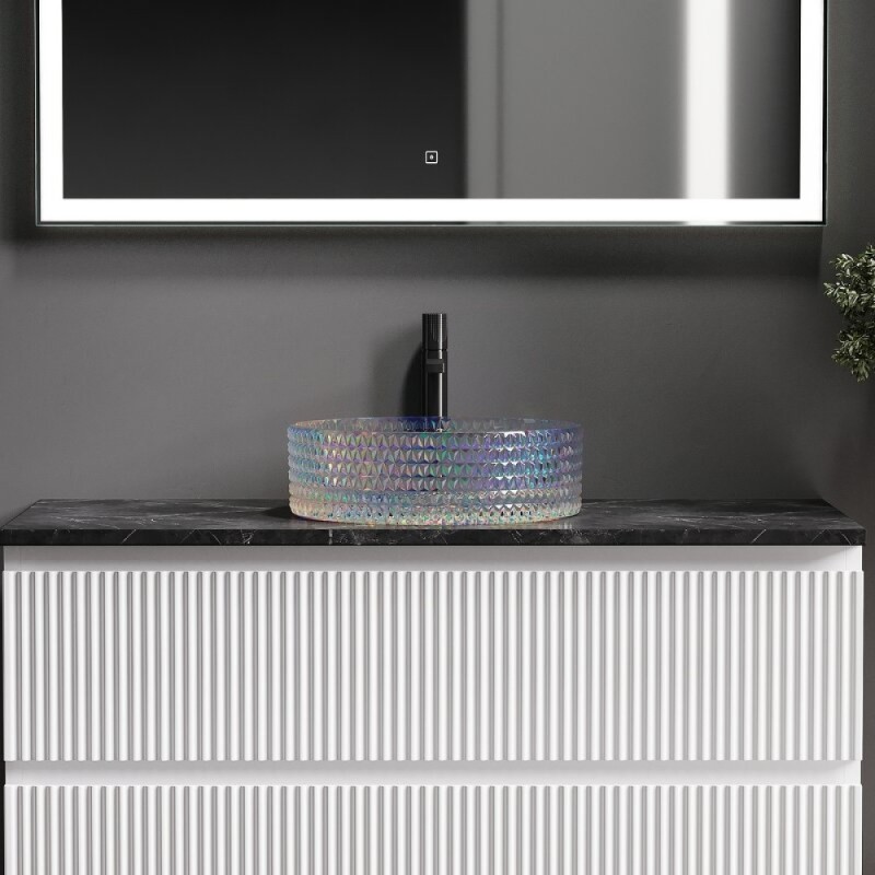 Раковина Ceramicanova Cristal CN6059, 36 см, стекло, цвет неон