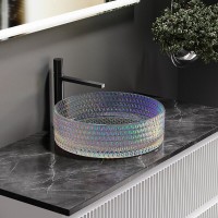 Раковина Ceramicanova Cristal CN6059, 36 см, стекло, цвет неон