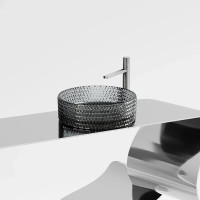 Раковина Ceramicanova Cristal CN6060, 36 см, стекло, цвет черный