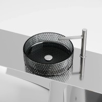 Раковина Ceramicanova Cristal CN6060, 36 см, стекло, цвет черный