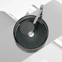 Раковина Ceramicanova Cristal CN6060, 36 см, стекло, цвет черный