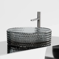 Раковина Ceramicanova Cristal CN6060, 36 см, стекло, цвет черный