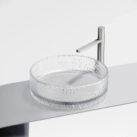 Раковина Ceramicanova Cristal CN6062, 36 см, стекло, прозрачная