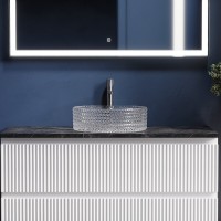 Раковина Ceramicanova Cristal CN6062, 36 см, стекло, прозрачная