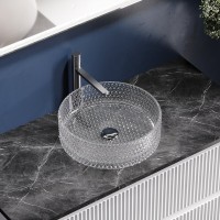 Раковина Ceramicanova Cristal CN6062, 36 см, стекло, прозрачная