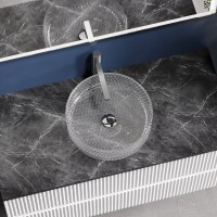 Раковина Ceramicanova Cristal CN6062, 36 см, стекло, прозрачная