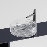 Раковина Ceramicanova Cristal CN6062, 36 см, стекло, прозрачная
