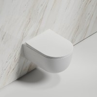 Подвесной унитаз Ceramicanova Modena Rimless, CN6063, безободковый, крышка-сиденье микролифт, белый, сантехфарфор