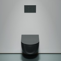 Подвесной унитаз Ceramica Nova Modena, CN6063MDH, безободковый, крышка-сиденье микролифт, темный антрацит матовый, сантехфарфор