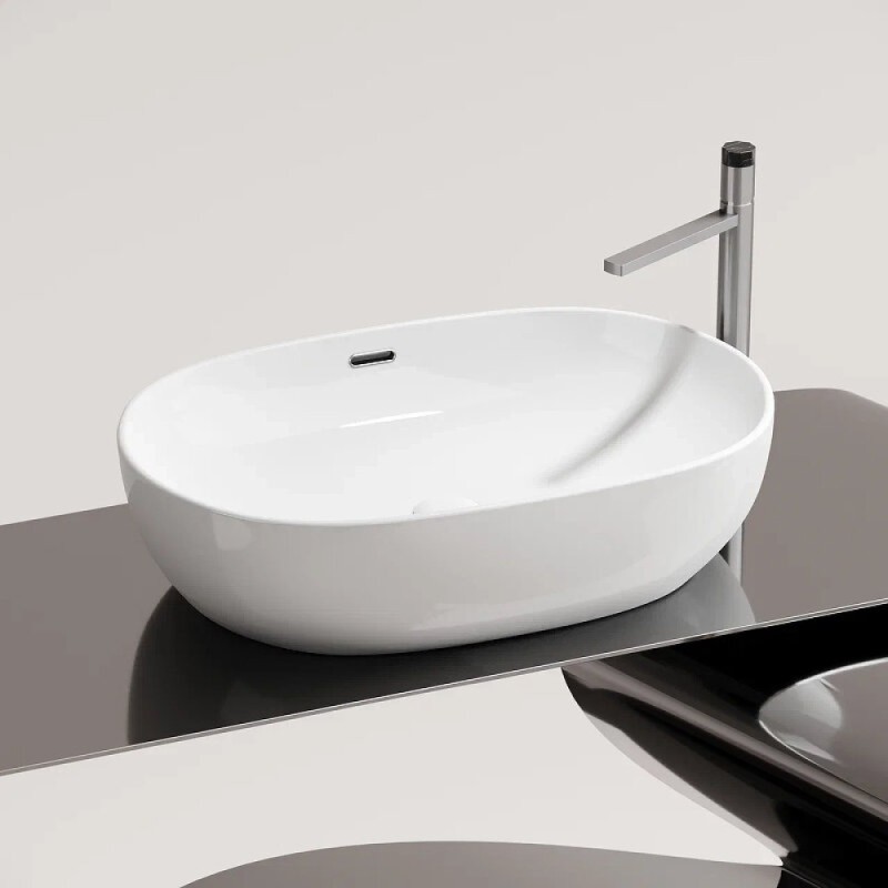 Раковина Ceramicanova Element CN6064, 61 см, сантехфарфор, цвет белый