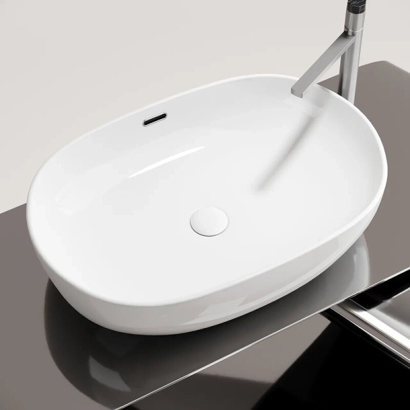 Раковина Ceramicanova Element CN6064, 61 см, сантехфарфор, цвет белый