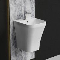Раковина моноблок Ceramicanova Dion CN6067, 36 см, сантехфарфор, цвет белый